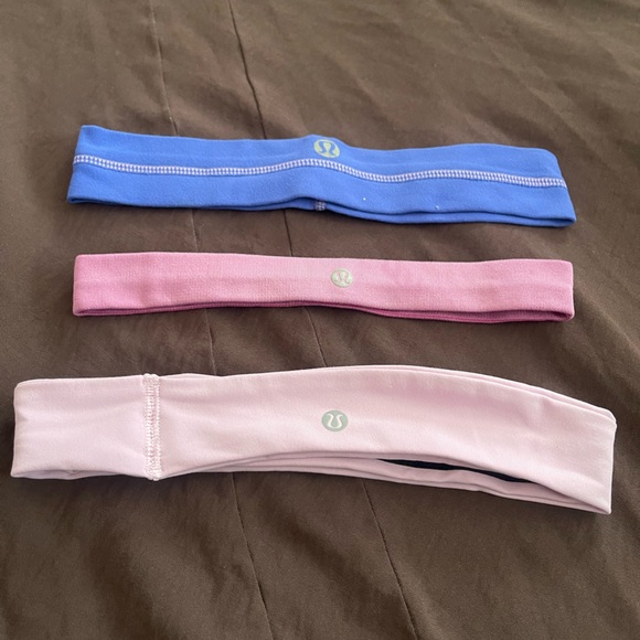lululemon athletica Accessories - Lululemon Pink and Blue Headbands Set